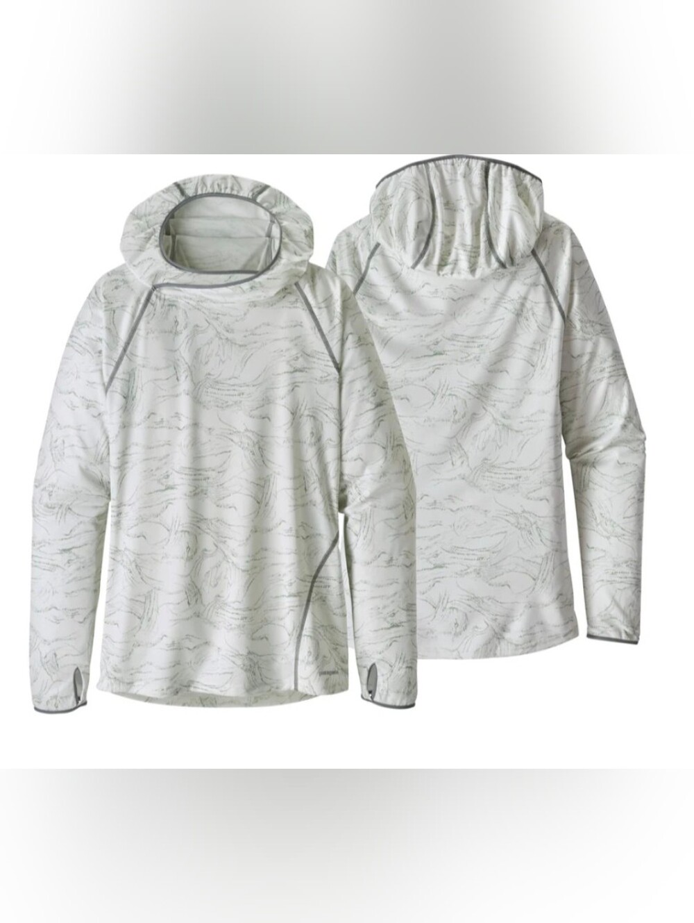 Patagonia Sunshade Hoody, Women's Medium, White/Grey - Picture 10 of 10